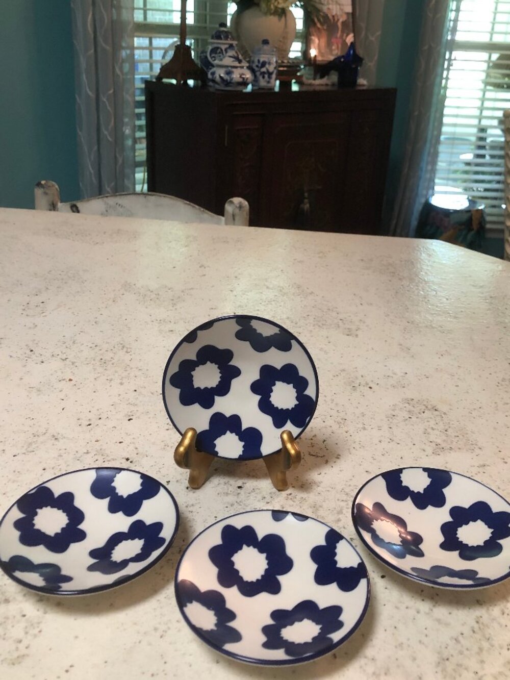 4 Blue & White Tapas dishes by Crofton